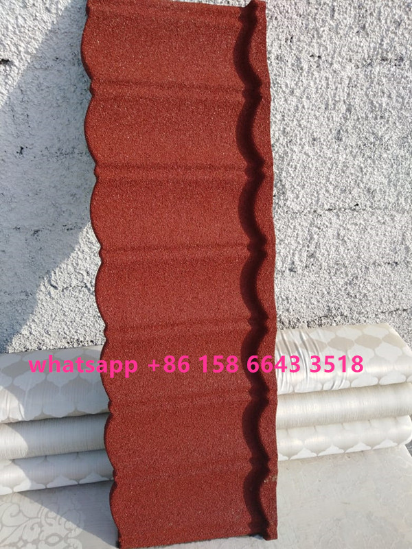 1340*420*0.40mm stone coated steel roof tile