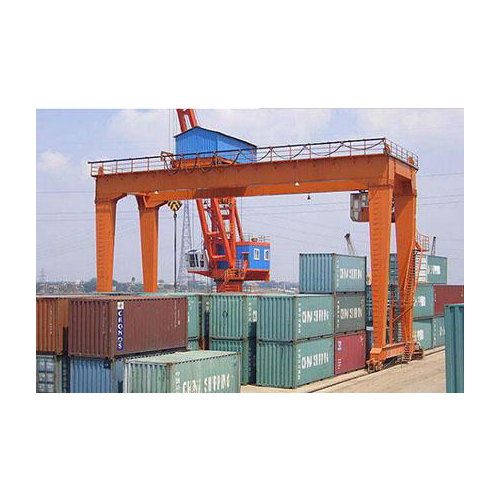 Rail mounted container crane