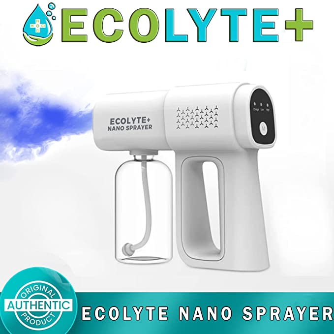 Ecolyte Nano Sprayer, Handheld Rechargeable Blue Light 380ml Atomization Disinfection Gun for Home, School, Office or Garden_5