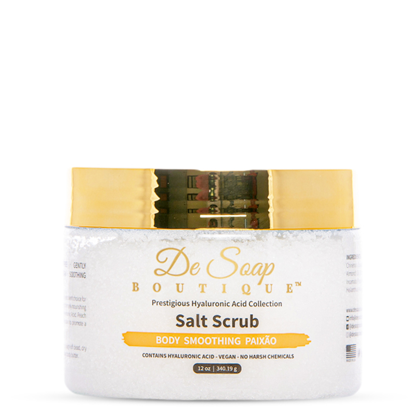 Body smoothing salt scrub paixao