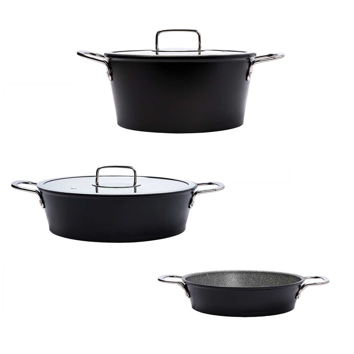 Serenk excellence 5 pieces granite cookware set
