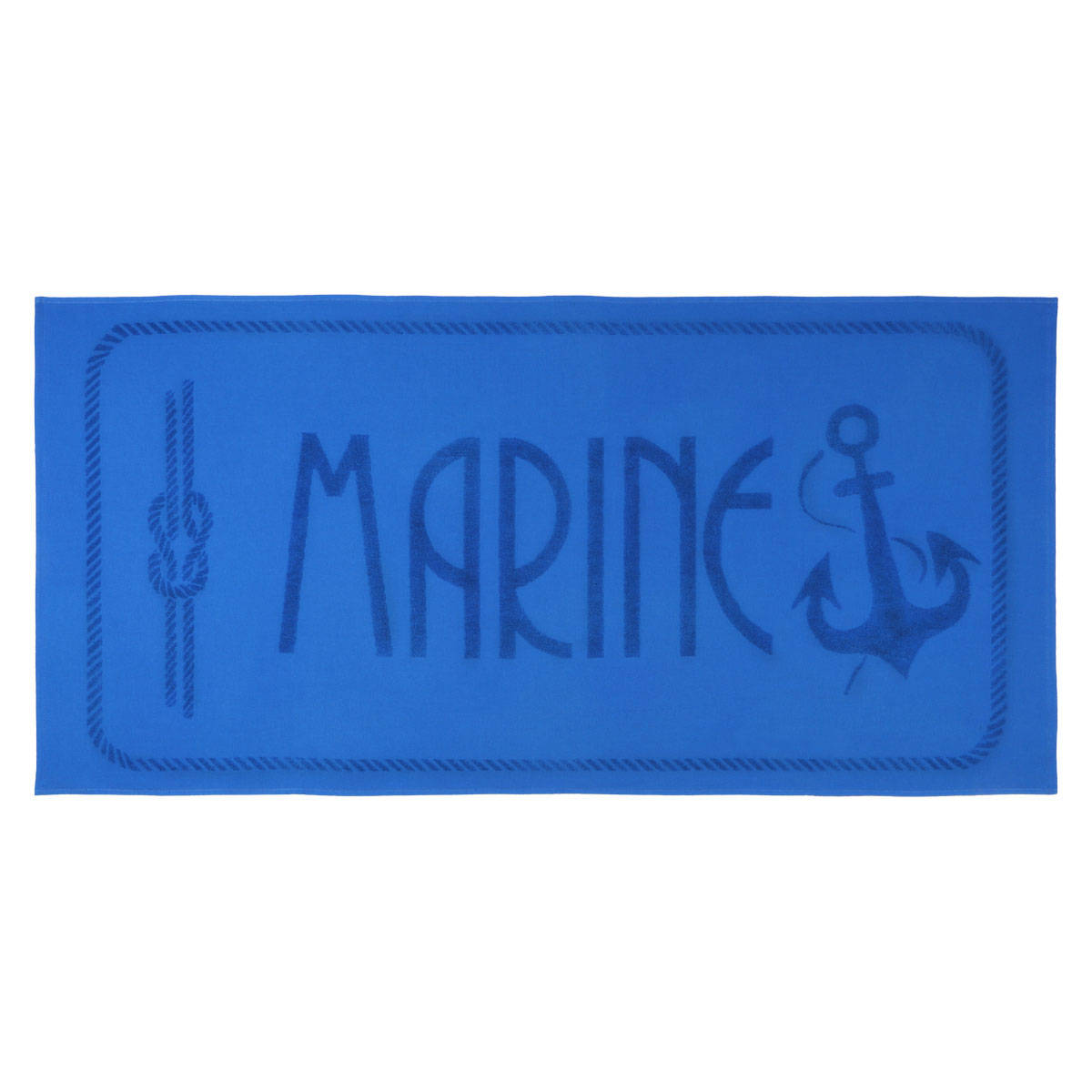 Anemoss anchor beach towel blue