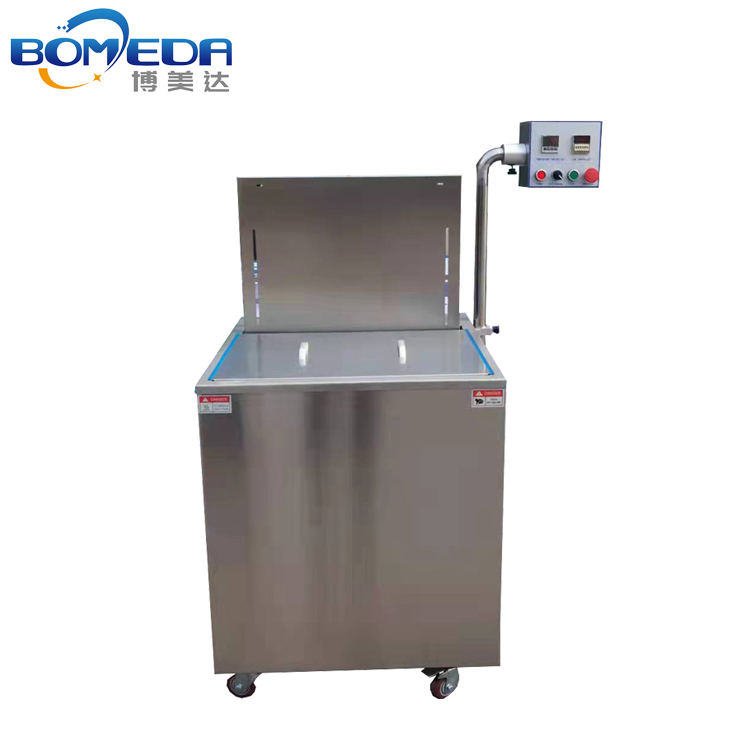 Automatic vacuum and flow shrink packing machine for meat