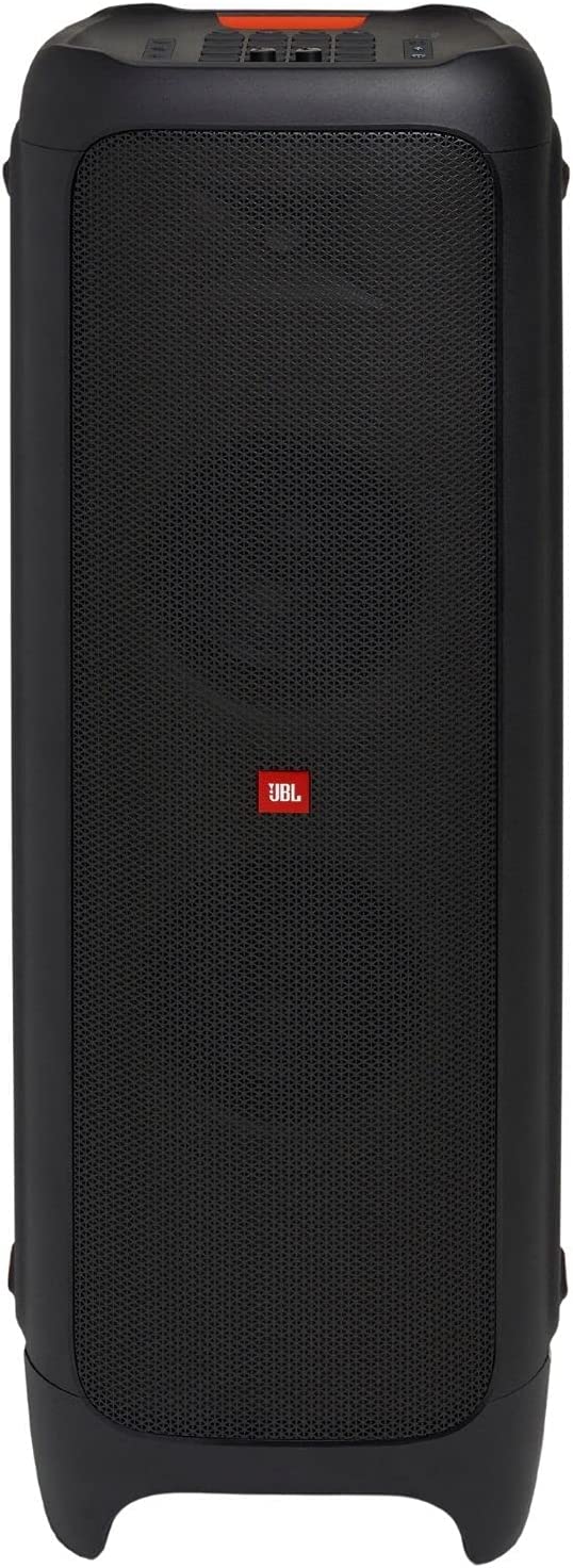 Jbl partybox 1000 by harman powerful bluetooth party speaker with dj launchpad, full panel light effects & air gesture wristband (1100watt, black