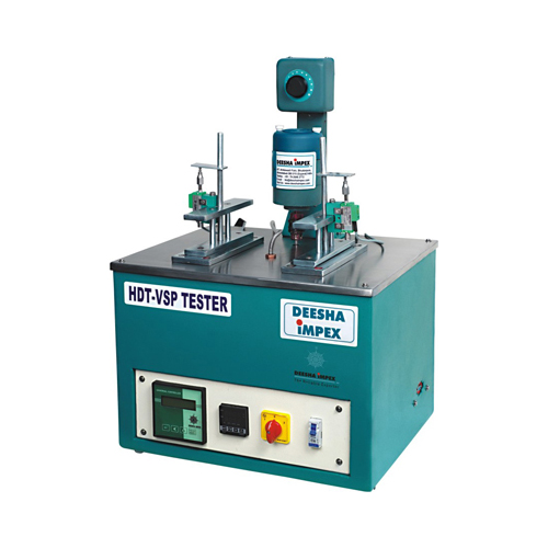 Heat deflection and vicat softening temperature tester