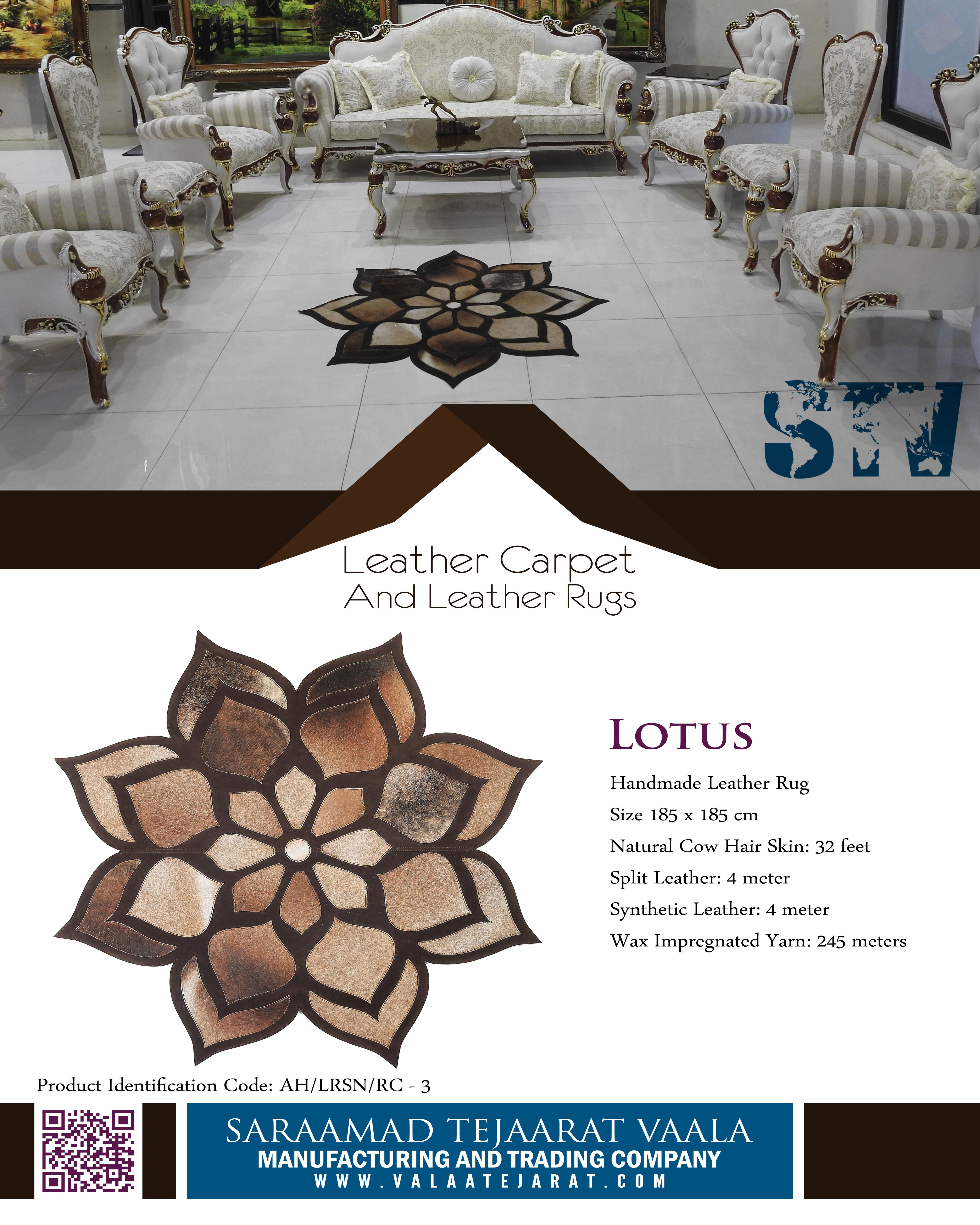Leather rugs and carpets