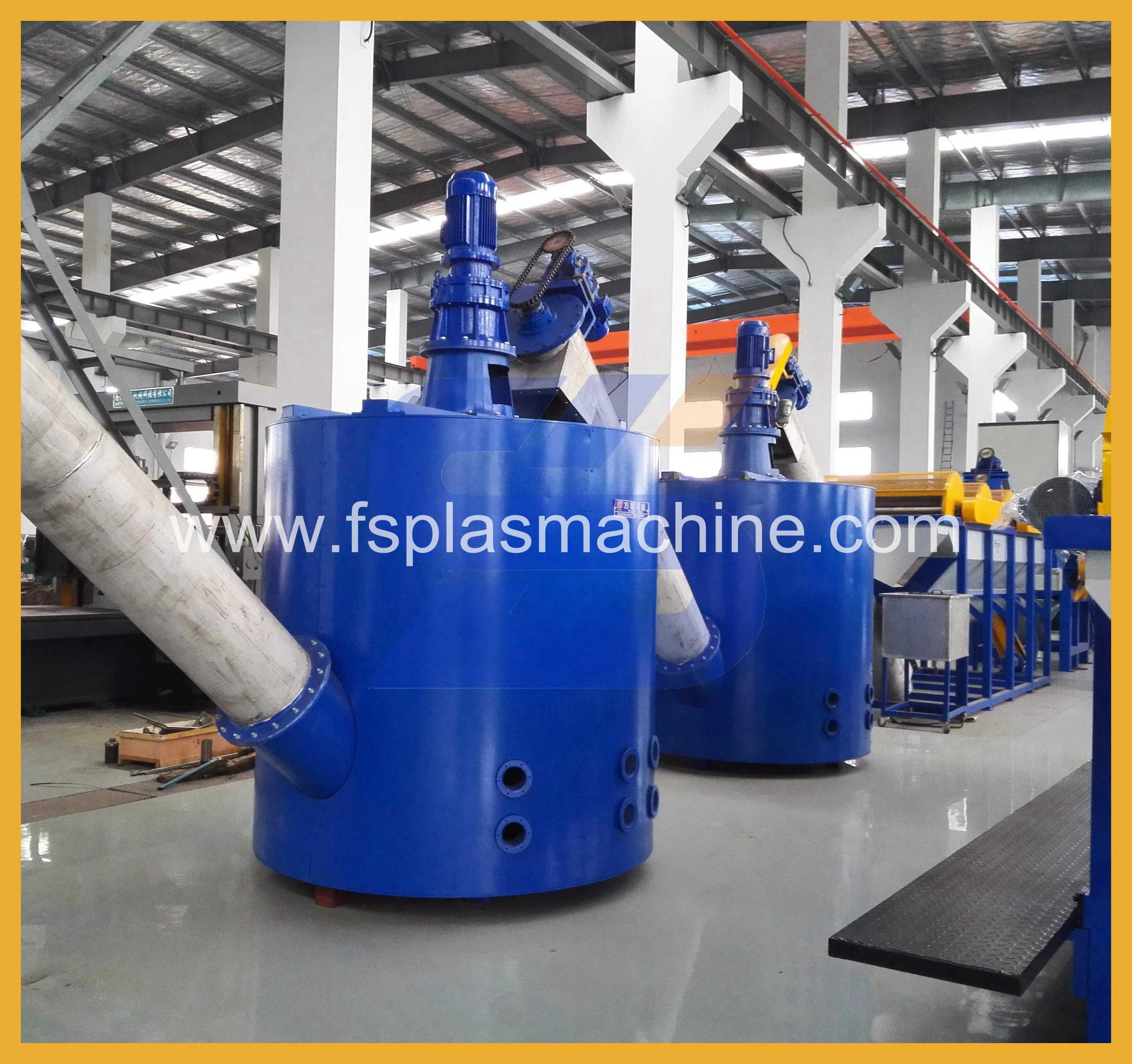 Waste plastic pet bottle washing recycling production line