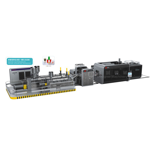 Automatic cups prodcution line (extruder connected with thermoformer)