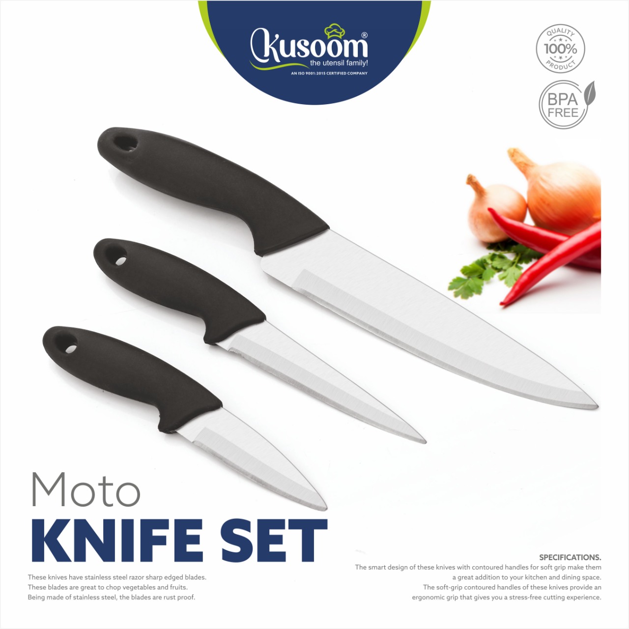Kusoom kitchen knife set