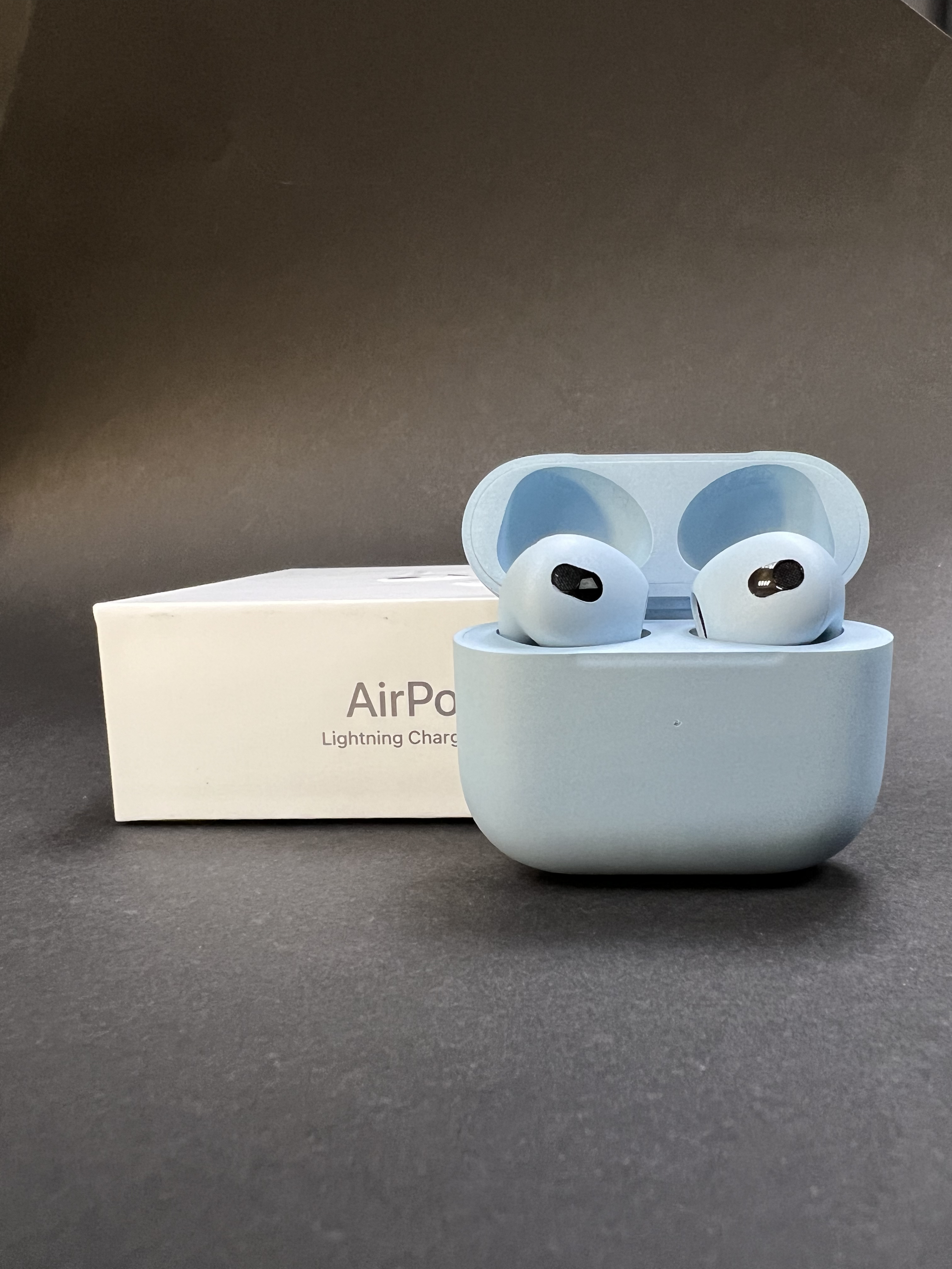 Blue original airpods 3 apple painted custom