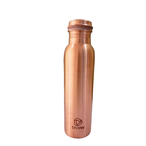 High quality copper water bottle for gym sports premium ayurvedic yoga water bottle corporate gifts manufacturers
