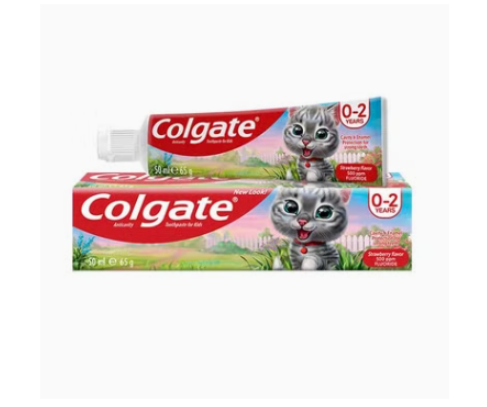 Wholesale colgate anticavity strawberry toothpaste 0-2years for kids 50ml