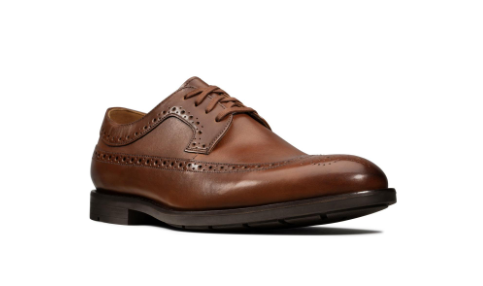 Wholesale clarks men's formal shoes ronnie limit british tan leather