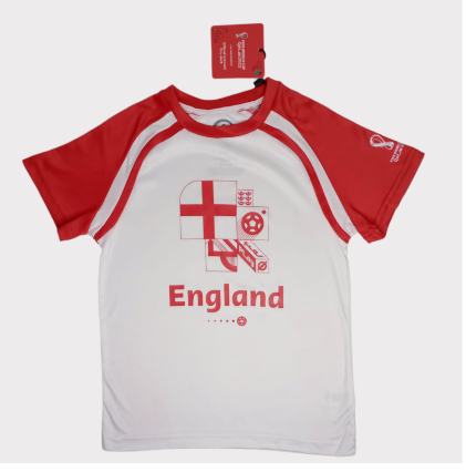Wholesale fifa world cup england logo white t-shirt for boys