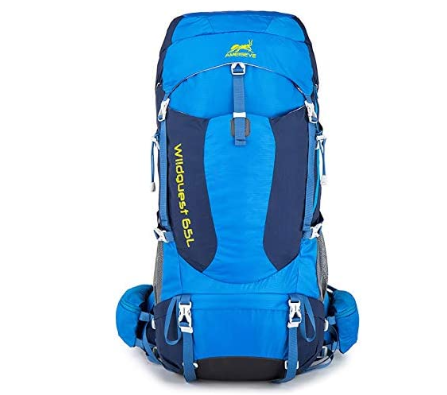 Wholesale ameiseye 65l internal frame backpack high-performance hiking backpack blue