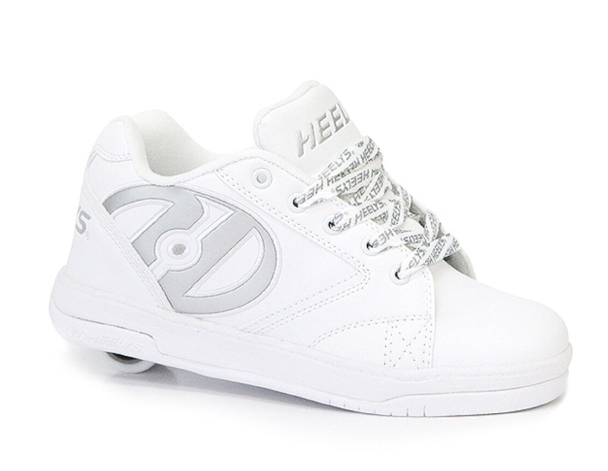 Wholesale heelys adult propel roller skate shoes - white silver unleash the fun!