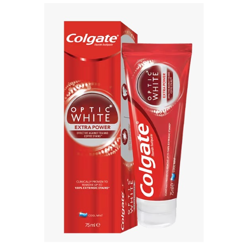 Wholesale colgate optic white extra power whitening toothpaste 75ml