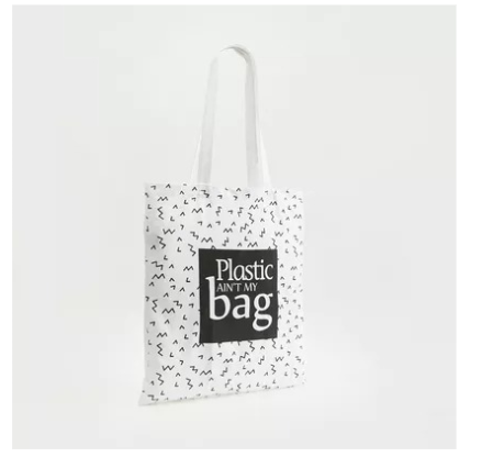 Wholesale gloo plastic ain't my bag printed fold up shopper bag - eco friendly