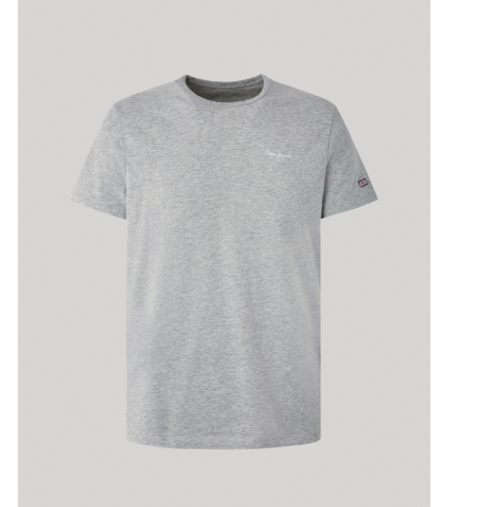 Wholesale pepe jeans effortless style and comfort grey t-shirt for men
