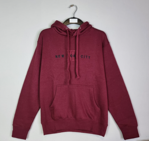 Wholesale go for it new york maroon unisex hoodie