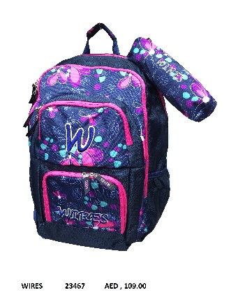Wholesale school bag wires fusion backpack with pencil case  18"