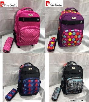Wholesale school bag pierre cardin backpack pencil case