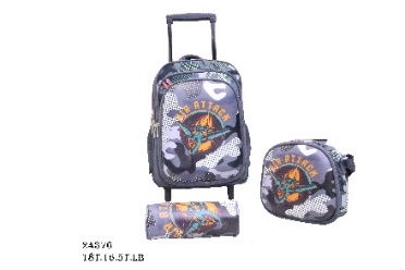 Wholesale school bag bravo backpack trolley