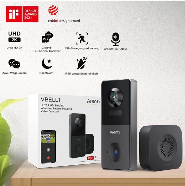 Wholesale smart home security device high quality mini wireless ip camera - vbell1 from  arenti