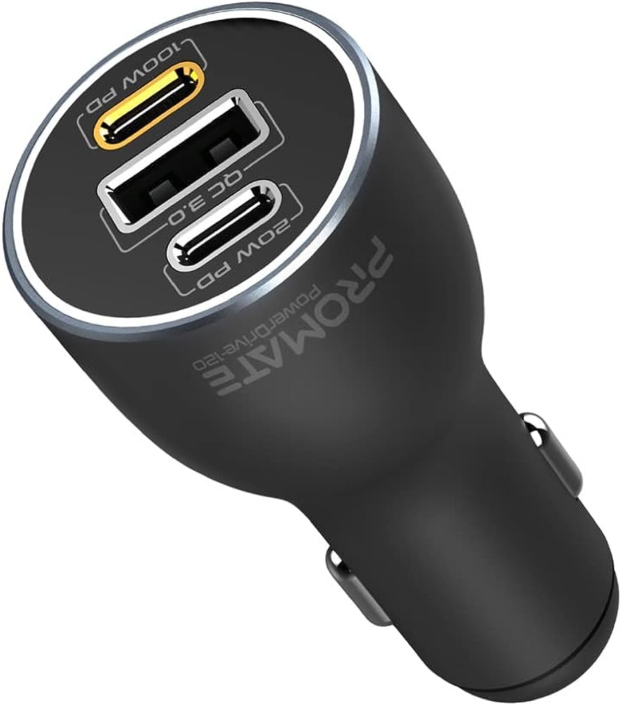 Wholesale promate powerdrive-120 120w rapidcharge car charger