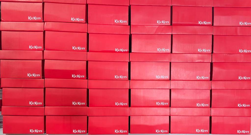 Wholesale Lot Of 50pcs Of Kickers Arveil Blue Denim Sneakers for Women_5