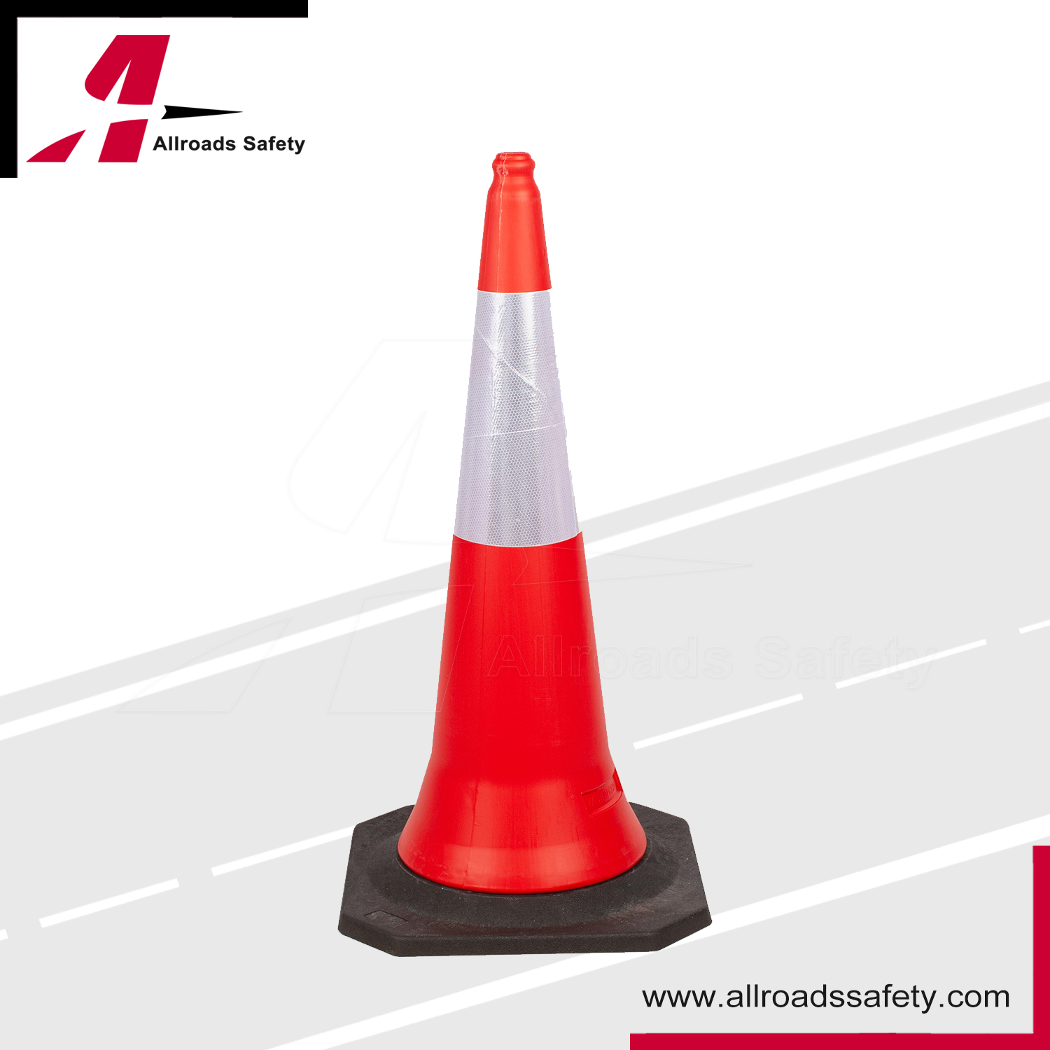 100cm pe traffic safety warning cone for construction & work zone
