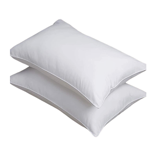 Pillow 100% microfiber filling 1300grams and outer cover fabric cotton