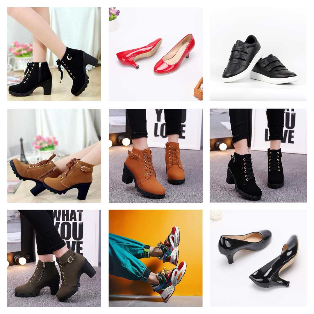Wholesale lot of 100pcs of women mix shoes - overstock clearance