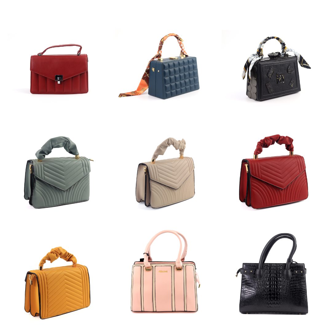 Wholesale lot of 50pcs mix handbags for ladies - overstock clearance