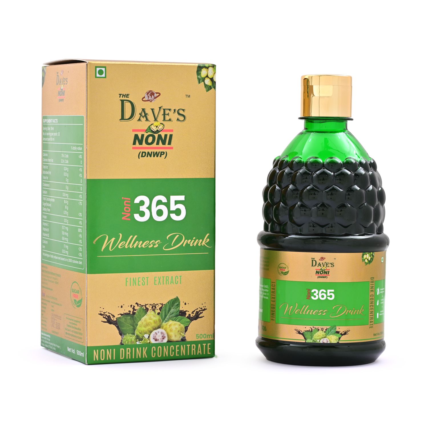 The Daves Noni Natural And Organic 365 Immunity booster Juice (Noni Juice) - 250 ml