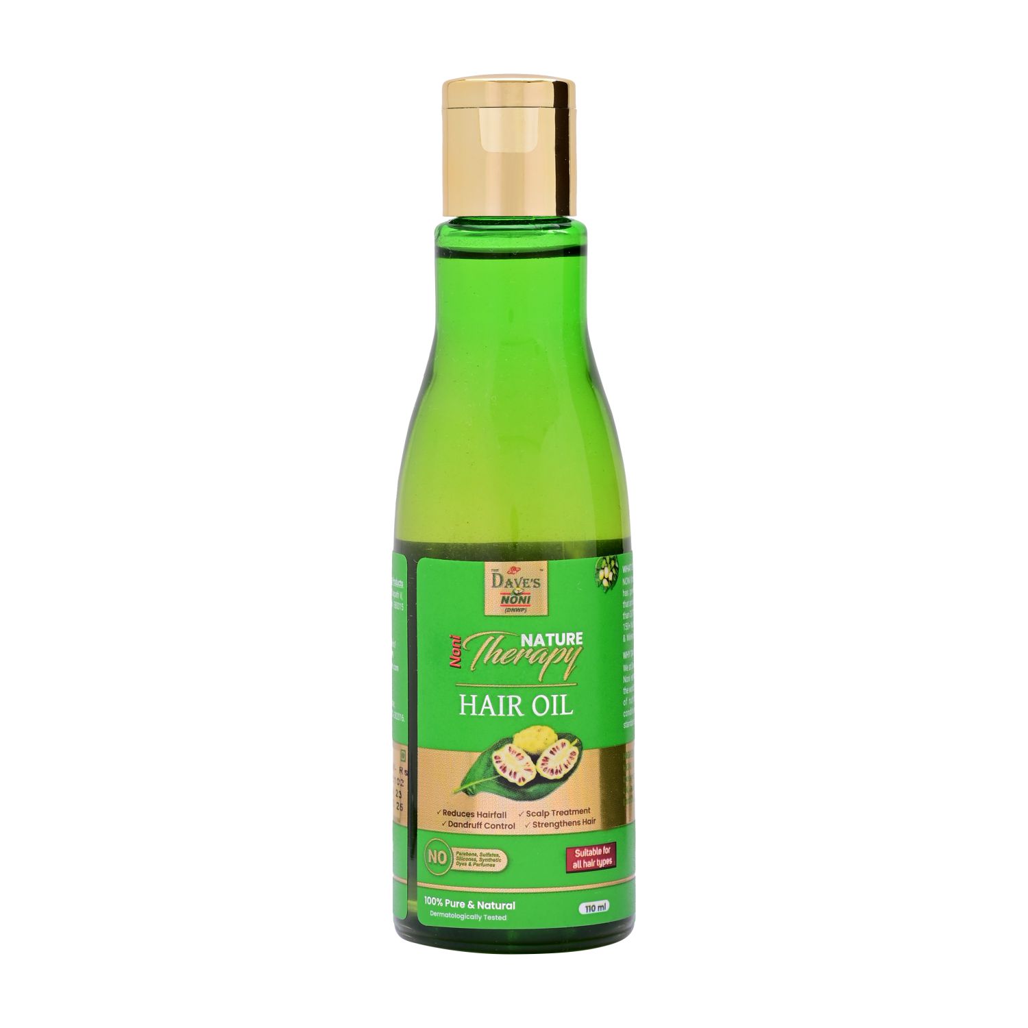 The dave's noni pure & natural nature therapy hair oil -110ml