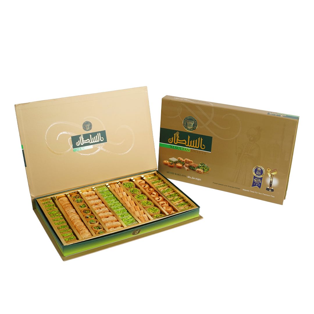 Al sultan assorted mixed baklawa luxury 750 gm