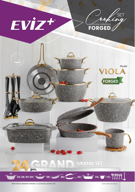 Non-stick 24pcs cookware sets - viola