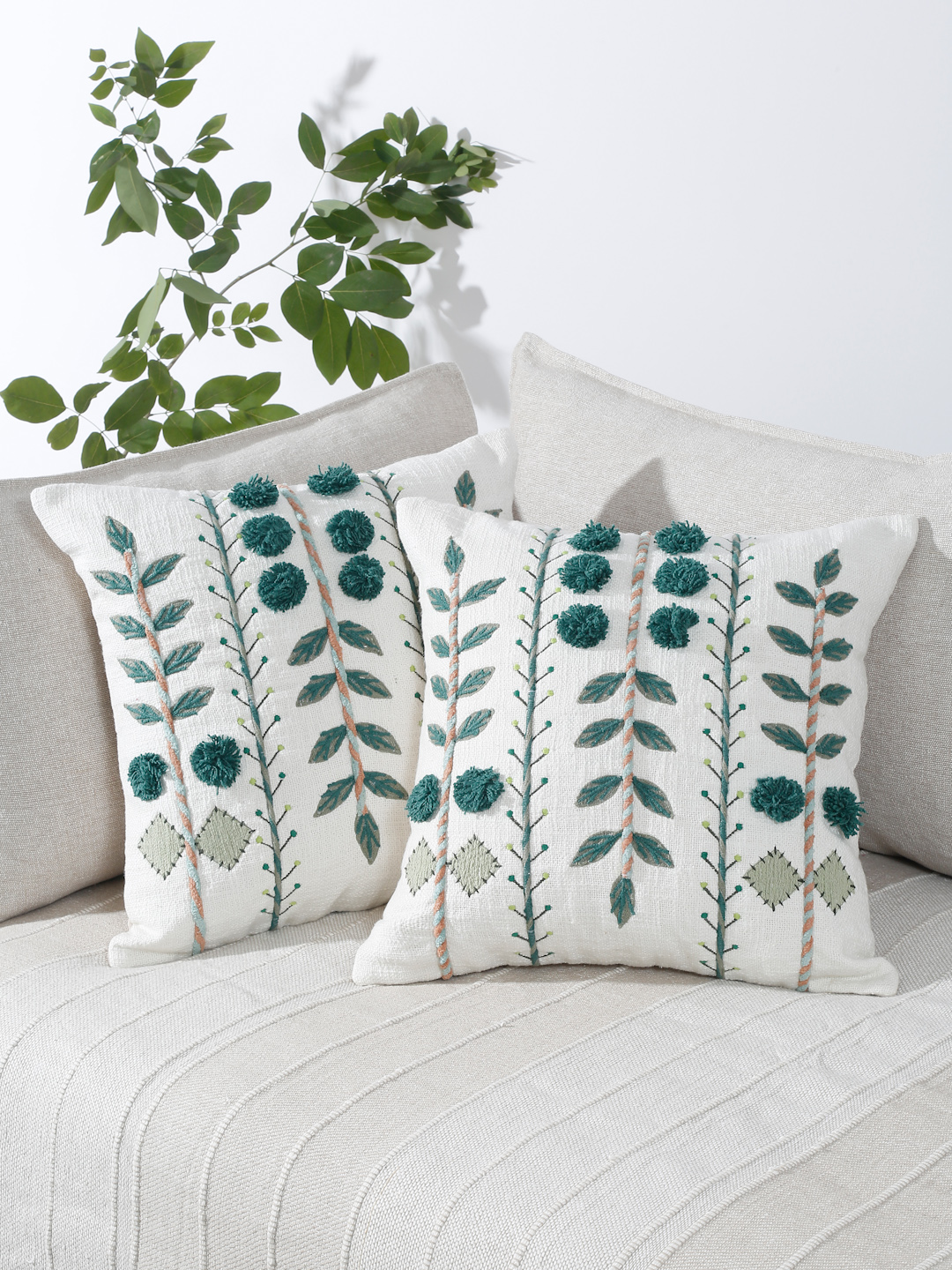 Colorful boho throw pillows 18x18 | Decorative throw pillows_2