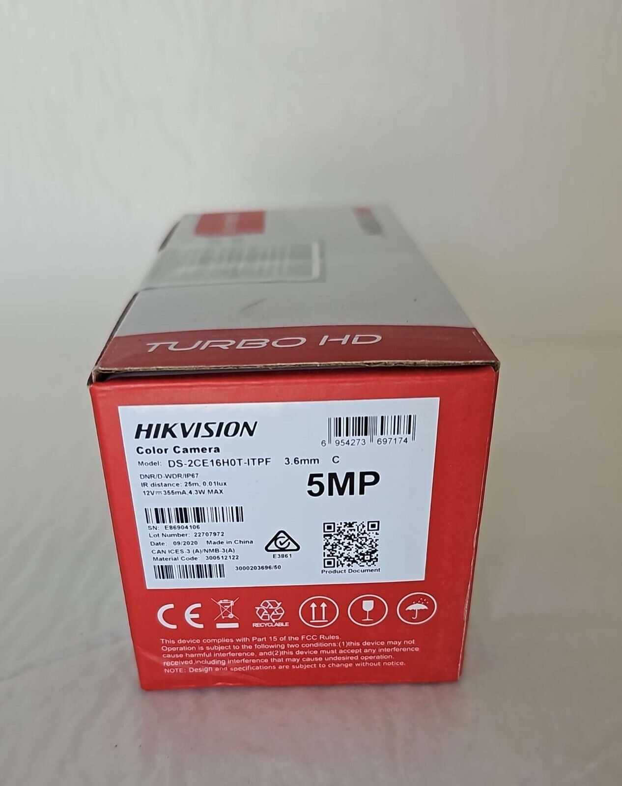 Hikvision 5mp mini bullet ds-2ce16h0t-itpf tvi/ahd/cvi/cvi camera ip67