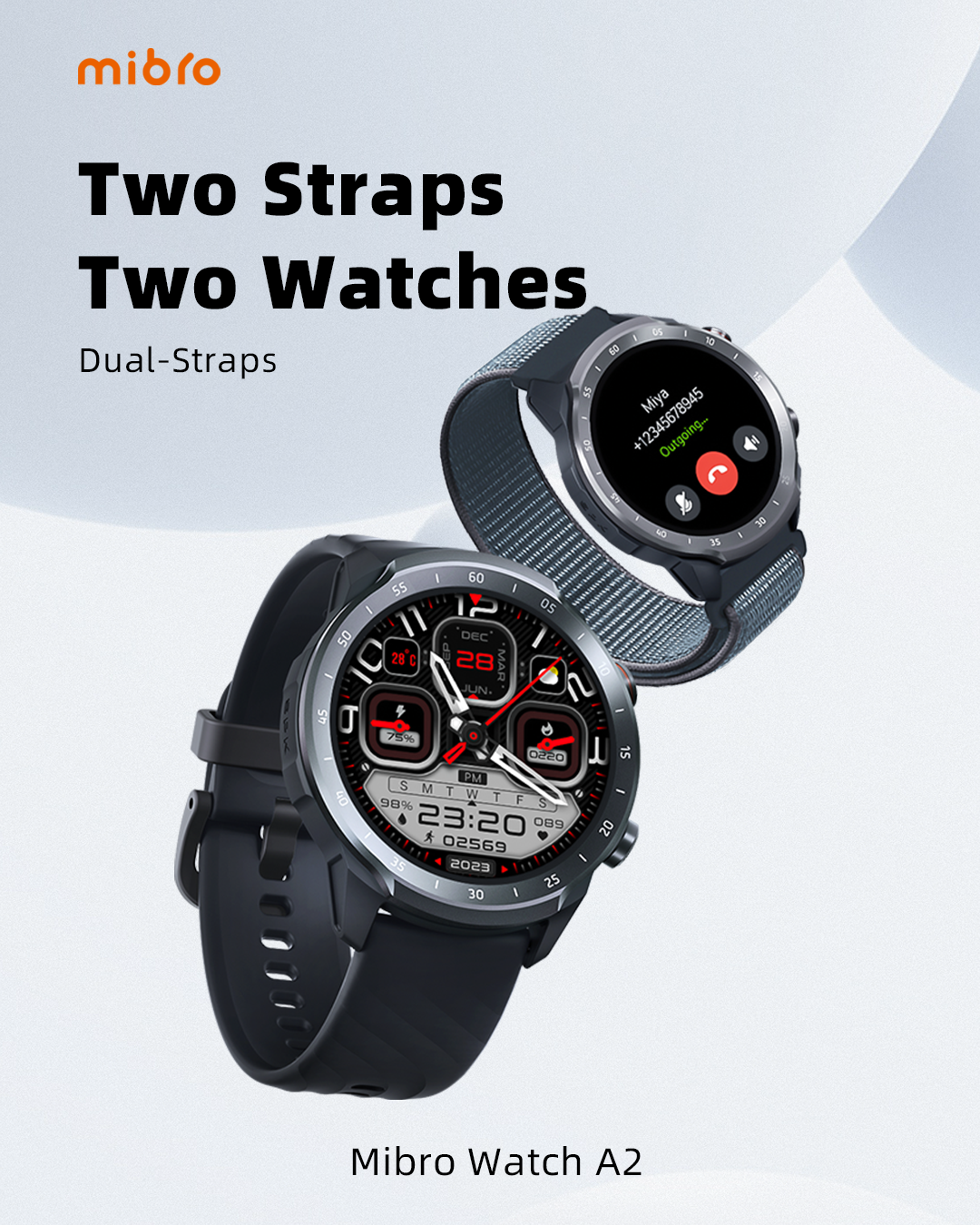Mibro Smart Watch A2 (Black) - 1.39&#38;#34; HD Display, Bluetooth Calling, 10 Day Battery Life, 2ATM Waterproof, 70 Sports Modes, Heart Rate Monitoring, Sporty Look_7