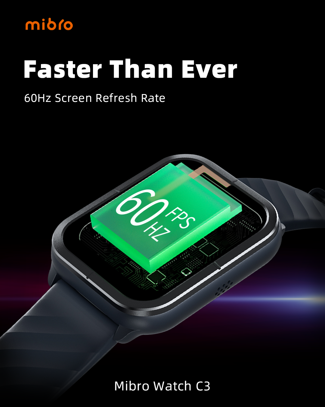 Mibro Smart Watch C3 (Black) - 1.85&#38;#38;#34; HD Display, Bluetooth Calling, 10 Day Battery Life, 2ATM Waterproof, 70 Sports Modes, Heart Rate Monitoring, Frame Rate of 60fps_6