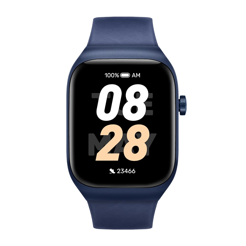 Mibro smart watch t2 (deep blue) - 1.75&#38;#38;#34; amoled display, bluetooth calling, 10 day battery life, 2atm waterproof, gps positioning, 105 sports modes, heart rate monitoring, sleep monitoring