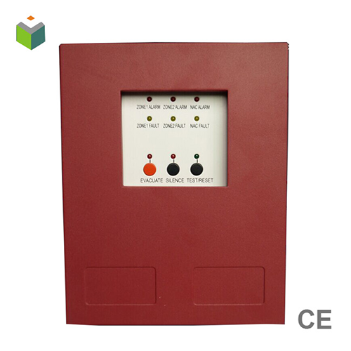 2 zone conventional fire alarm control panel