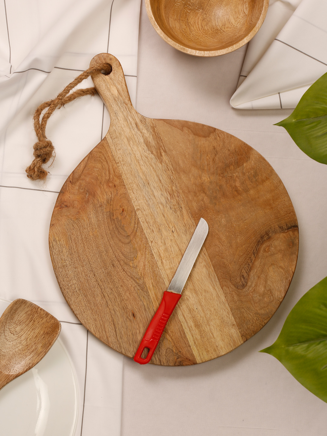 Organic wood chopping board