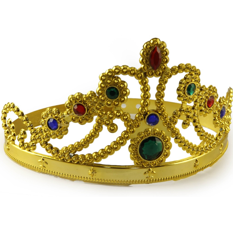 Plastic queen king crown headband b-17