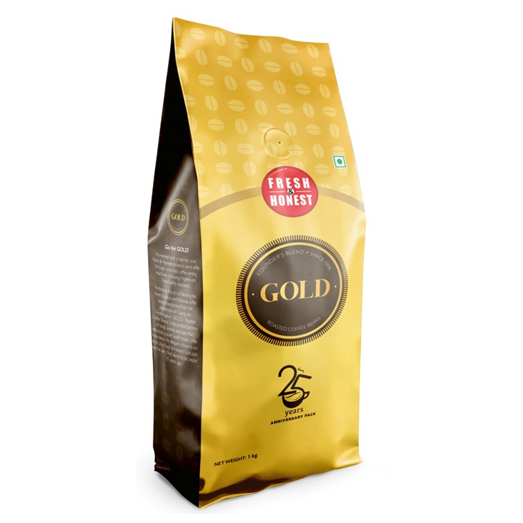 Fresh and honest gold | roasted coffee beans, 1kg