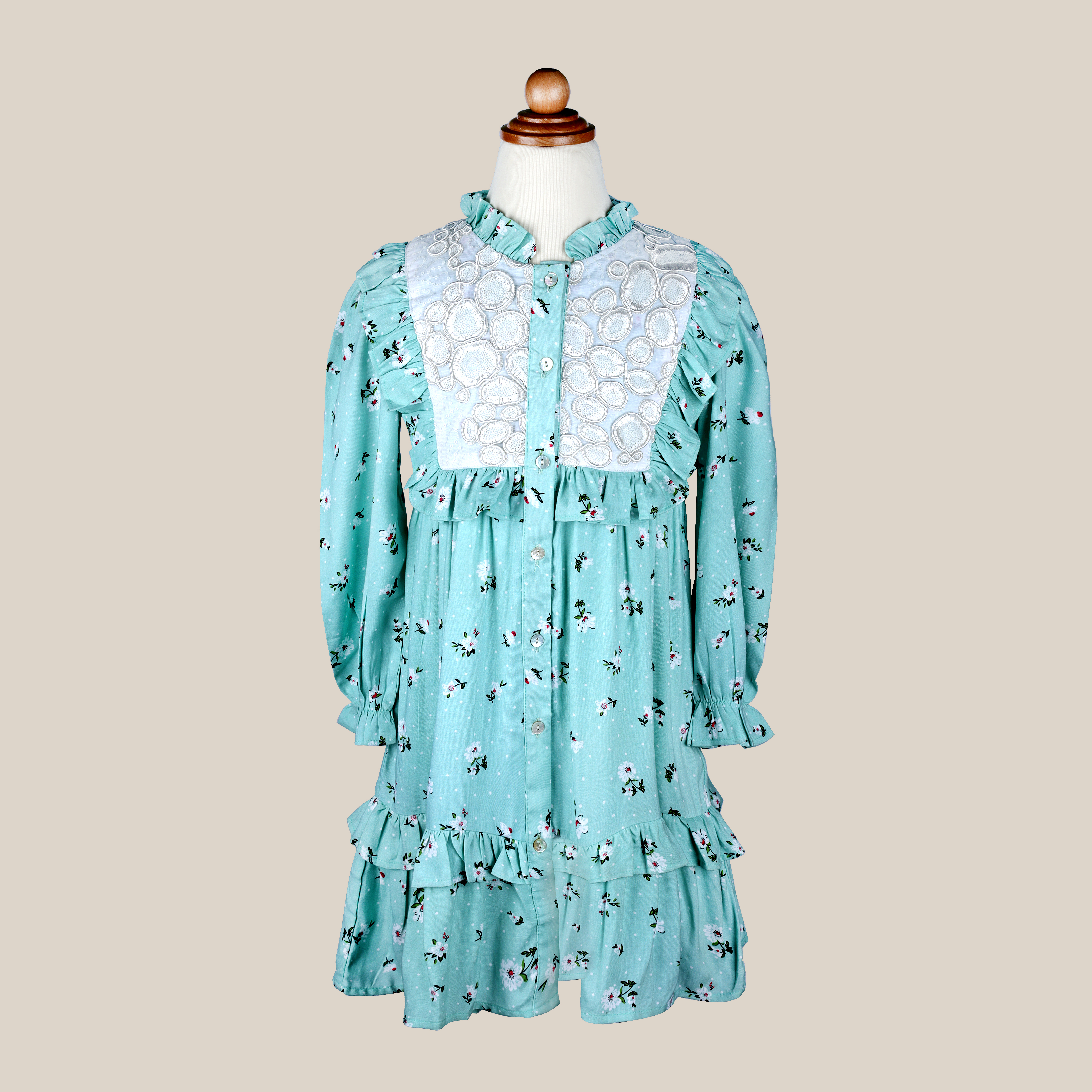 Like one - girl dress - 3 years to 9 years - set of 6 pcs