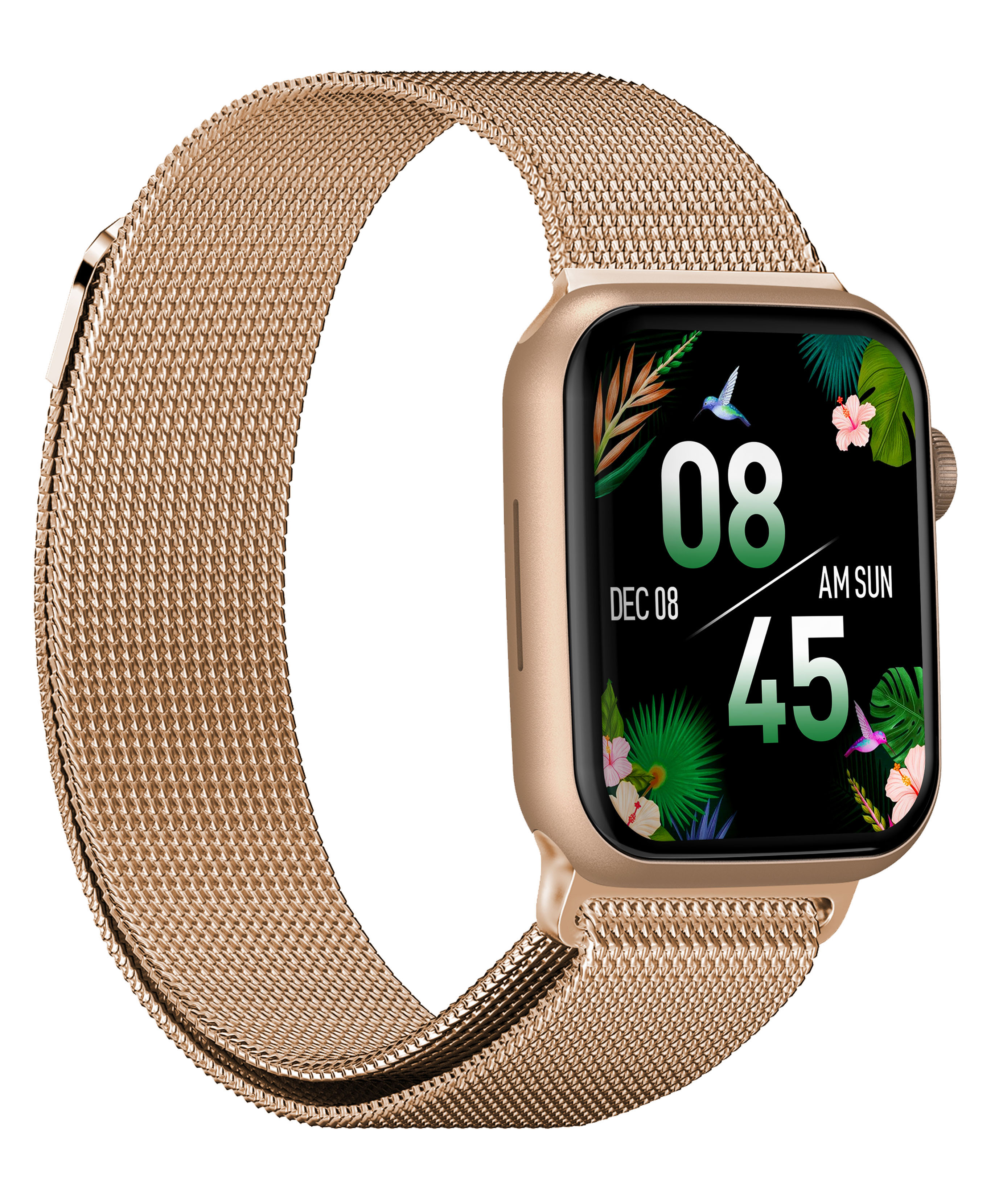 Smartwatch colorful 2 gold pink metal