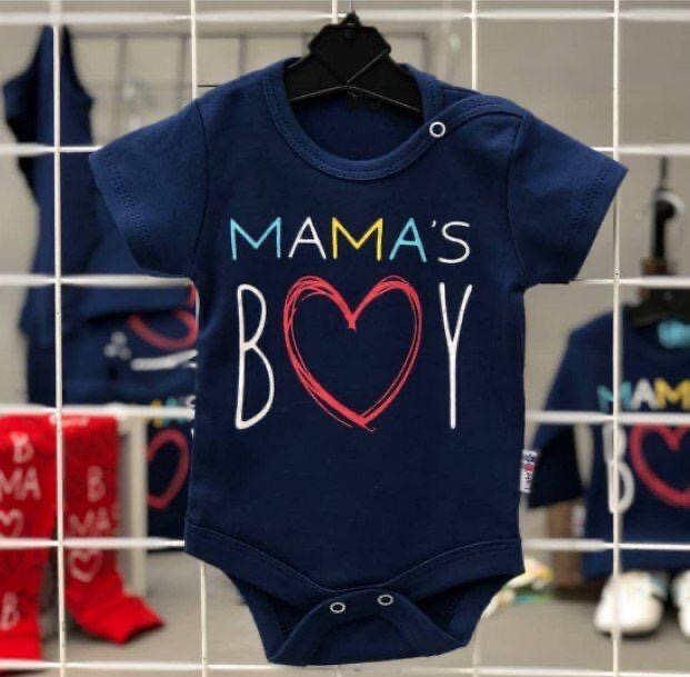 Candy kid’s baby short sleeves singlet (mama’s boy design)